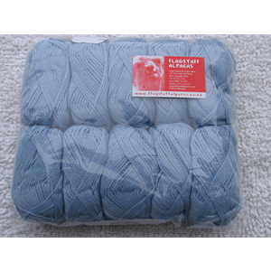 Baby Blue 100% Alpaca Yarn 8-ply - 10 balls