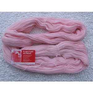 Winter SPECIAL: Baby Pink 100% Alpaca Yarn 4-ply - HANK 100 grams
