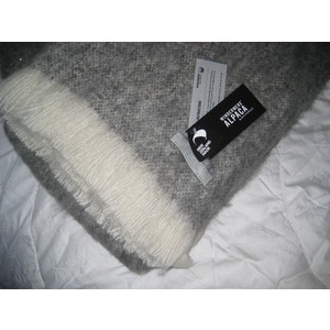 Alpaca Throw - GRANITE - Pure Alpaca and NZ-Made