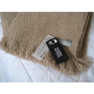 Alpaca Boucle Throw - FAWN - Pure Alpaca and NZ-Made