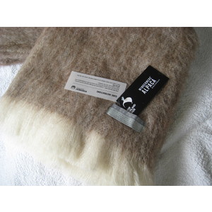 Alpaca Throw - PUMICE - Pure Alpaca & NZ-Made