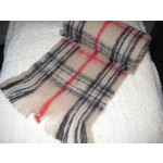 Pure Alpaca Scarf - FAWN CHECK